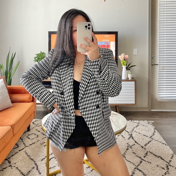 Maison d’ Amélie Paris Gingham Blazer - Picture 2 of 12